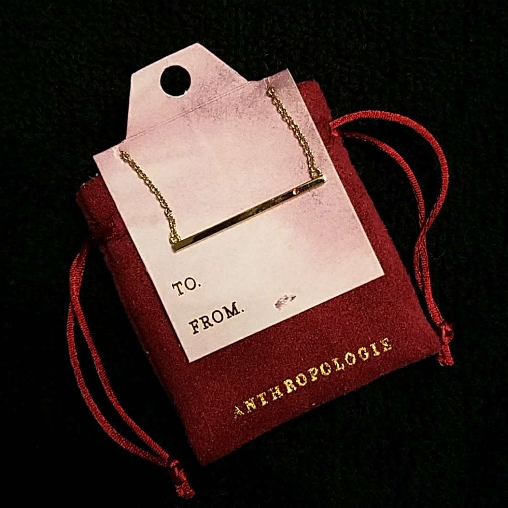 Antropologie bar necklace NWT
